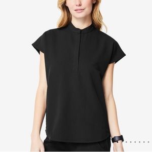Figs RAFAELA Scrub Top in Black (M)